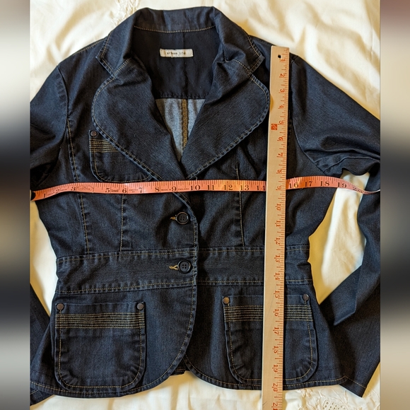 Urban Life szM fitted dark denim jacket EUC - Picture 7 of 7